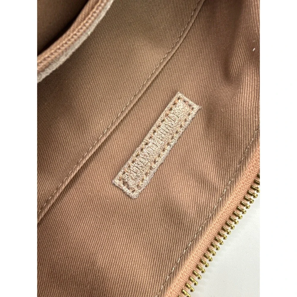 GIGI New York Metallic Rose Gold Leather Tote Crossbody Bag Gold Hardware EUC
